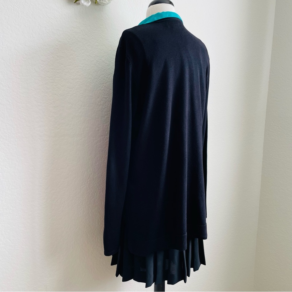 Croft & Barrow Classic Ribbed Open-Front Cardigan - Picture 7 of 8